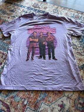 Jonas Brothers Lavender Short Sleeve Graphic Tee - Retro Band Print